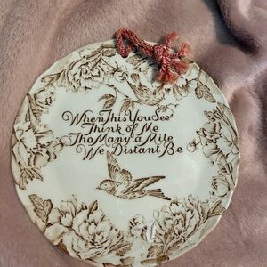 Rare Royal Crownford Staffordshire Plate "When This You See Think of Me... EUC